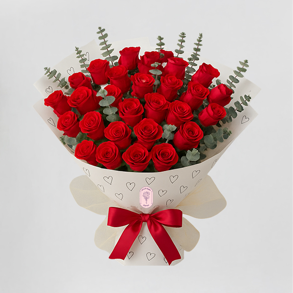 Heartfelt Red Roses Bouquet