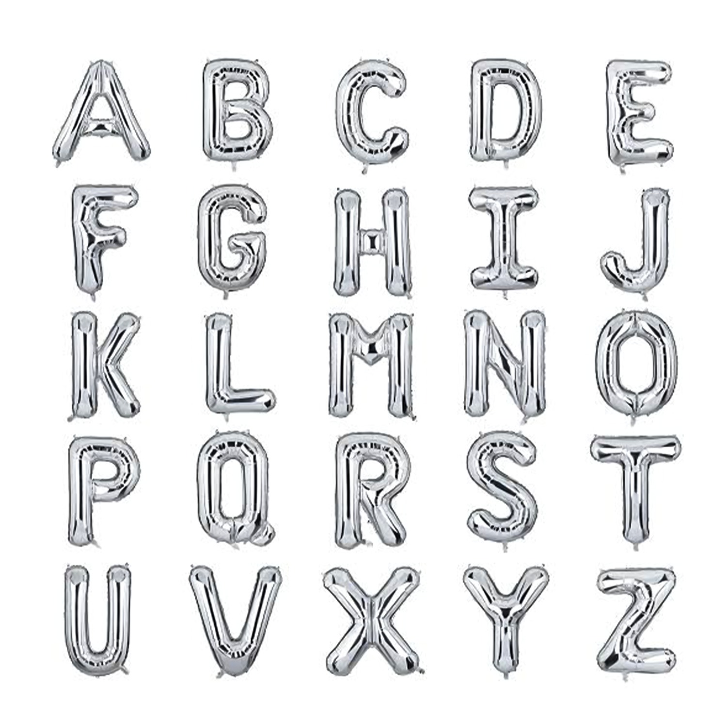 Silver Alphabet Balloon