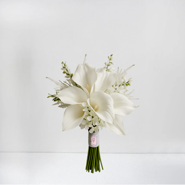 Artificial White & Pure Bridal Bouquet